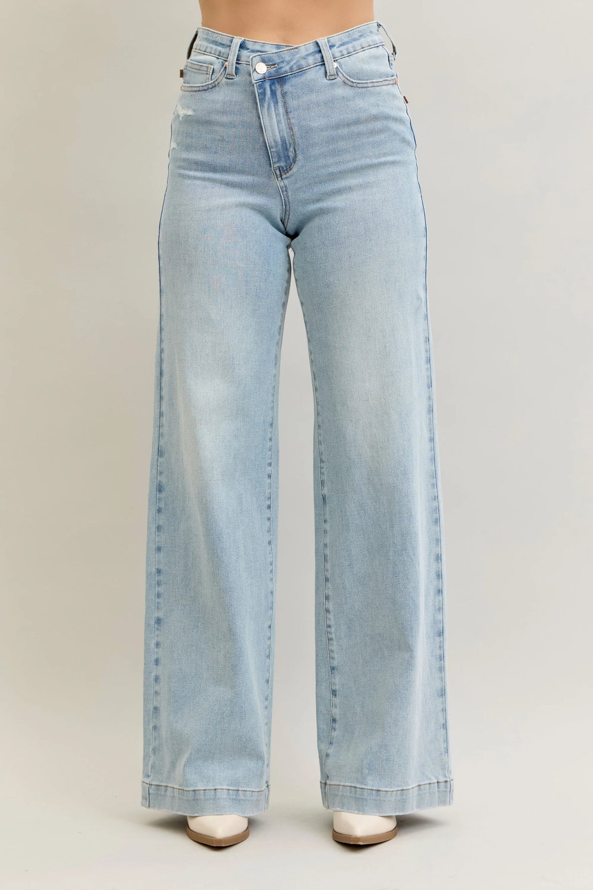 CROSS MY HEART WIDE LEG JEANS