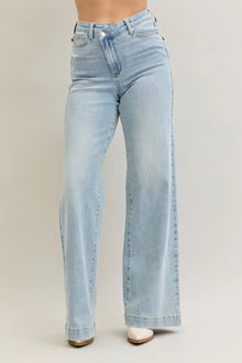 CROSS MY HEART WIDE LEG JEANS