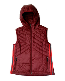 Powerstripe Hooded Down Vest