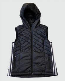 Powerstripe Hooded Down Vest