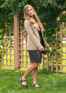 Remi Onyx Denim Midi Skirt