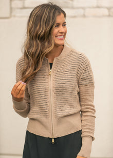 Tate Crochet Open Knit Cardigan