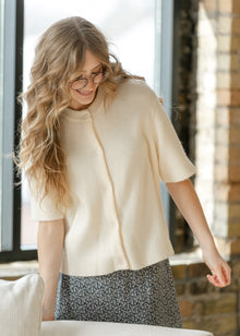 Zadie Ivory Button Cardigan